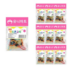 Uniart 橡膠手機吊飾, 混合, 10入
