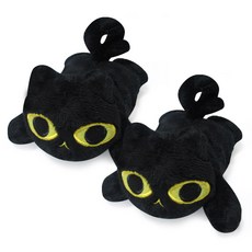 ANINARA 小貓造型滑鼠手腕墊 2入, Myo Myo(黑色)