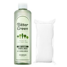 스킨푸드 비터그린 토너 앤 마스크 300ml + 화장솜 40p, 1개