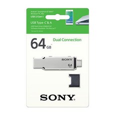 소니 마이크로볼트 C타입 OTG 듀얼 USB메모리 USM-CA2, 64GB