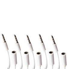 HDTOP 4極 3.5 立體聲延長線, HT-SF005, 單一顏色, 5個