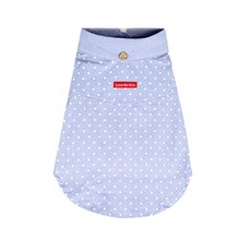 Yum 英倫風 春秋 寵物 T恤, 藍色點點