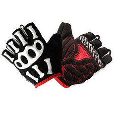 SPAKCT 3BONE MTB용 반장갑, 블랙 + 화이트, 1개