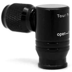 411V CO2 自行車氣嘴, 黑色的, 1個