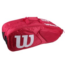Wilson 12 個裝網球拍袋 WRZ857612, 紅色的