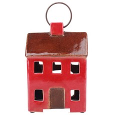 레벤쿠첸 도자기 캔들 홀더 하우스 랜턴 6.5 SE9320, 혼합 색상