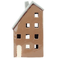 레벤쿠첸 도자기 캔들 홀더 하우스 랜턴 12 SE12615, 혼합 색상