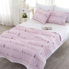 gBEDDING Dream Cat泡泡紗涼被, 粉紅色