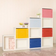 하우디가구 칼라 박스, 백색, 2단