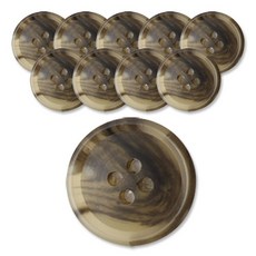 東和商場購物中心 Diesel 啞光鈕扣 20mm, 卡其色, 10個