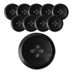 東和商場 Gaksibong 霧面鈕扣 20mm, BK, 10個