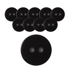 東和商場 DY 襯衫鈕扣5 格列佛 10mm, 黑色, 10個