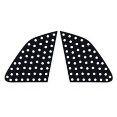 엑스원 3D 타공 스포츠 플레이트 C필러 블랙 2p, QM5