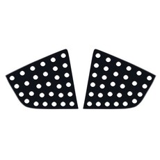 엑스원 3D 타공 스포츠 플레이트 C필러 블랙 2p, 기아_K3