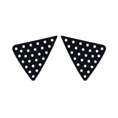 엑스원 3D 타공 스포츠 플레이트 C필러 블랙 2p, 구형 i30