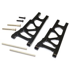 GPM鋁製前後下臂 2入 RC A arm組合 RC2633, 黑色的, 1套