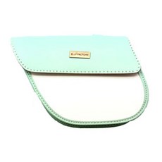 Samchuly Elly Factory 雙框手工自行車包, 薄荷+白, 1個