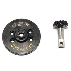 GPM TRAXXAS E REVO Hard Steel螺旋齒輪 13T/37T 2入 RC齒輪 RC2630, 黑色的, 1套