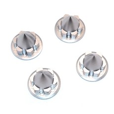 GPM TRAXXAS 1/8 X Maxx Aluminium 22mm Wheel Cone Locker RC輪胎配件 RC2624, 灰銀, 4件