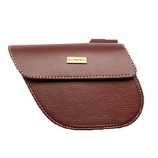 Samchuly Elly Factory 雙框手工自行車包, 紅色+棕色, 1個