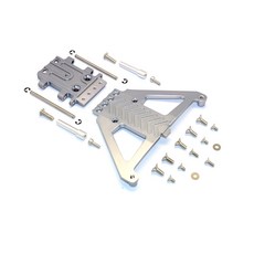 GPM鋁製前齒輪箱PR RC齒輪箱, 灰銀, 1套