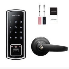 삼성SDS 스마트 도어록 + 카드키 2p + 스마트키태그 2p + 현관정 블랙 SHS-D600P