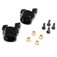 GPM合金前C-HUB RC車輪軸, BK（黑色）, 1套