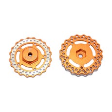 GPM 鋁製前輪六角帶剎車盤 RC 剎車 2p 套組, 橘子, 1套