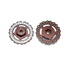 GPM 鋁製前輪六角帶剎車盤 RC 剎車 2p 套組, 棕色的, 1套