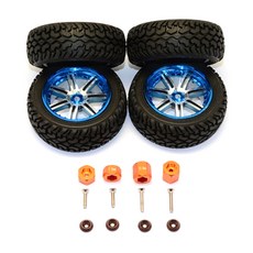GPM金屬延長六角連接器+金屬輪轂+輪胎 4入組, 或者, 1套