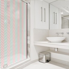 設計樹林 北歐風格淋浴窗貼 SW490, 混合顏色