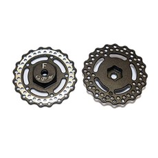 GPM 鋁製前輪六角帶剎車盤 RC 剎車 2p 套組, 黑色的, 1套