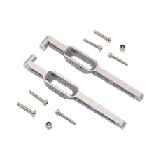 GPM ALUMINIUM REAR LOWER CHASSIS LINK PARTS RC카 바디부품 10p 세트, GREY SILVER, 1세트