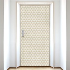 디자인수풀 현관문 시트 빈티지 스타일 VDS 11, 고급 아이보리 우드목