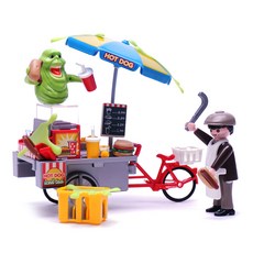 playmobil 摩比人 黑鳥和熱狗架圖 9222, 1套