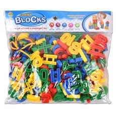 토이앙상블 숫자블럭 실꿰기 놀이 HC069, 1세트