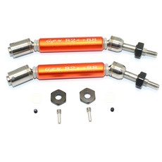 GPM STAINLESS+ALUMINUM REAR CVD DRIVE SHAFT + STEEL WHEEL HEX 10p 세트, OR, 1세트