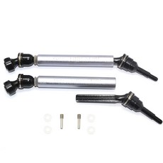 GPM STEEL + ALUMINIUM F/R UNIVERSAL SWING SHAFT WITH WASHERS & WHEEL HUBS 1PR SET 1/8 REVO SUMMIT, GS, 1세트