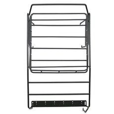 Mamba Model SCX10模擬攀爬車1/10 313mm Five Wrangler Roll Bracket金屬行李架車頂架, BK, 1個