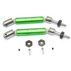 GPM STAINLESS+ALUMINUM REAR CVD DRIVE SHAFT + STEEL WHEEL HEX 10p 세트, G, 1세트