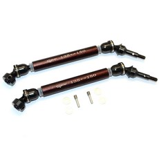 GPM STEEL + ALUMINIUM F/R UNIVERSAL SWING SHAFT WITH WASHERS & WHEEL HUBS 1PR SET 1/8 REVO SUMMIT, BR, 1세트