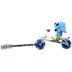 DBIKE 캐릭터 인형 발광휠 후미등, 블루(스티치인형), 1개