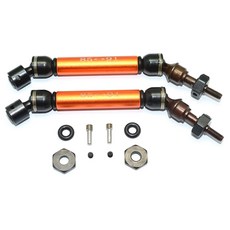 GPM ALUMINIUM FRONT CVD DRIVE SHAFT + WHEEL HEX 12 x 6 mm 1PR 세트, OR, 1세트