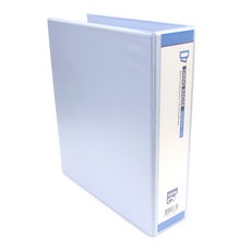 ALPHA 透明D型環活頁夾A4 3孔7cm, 混色, 1入