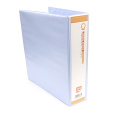 ALPHA 3孔透明O型扣活頁文件夾 A4 7cm, 混色, 1入