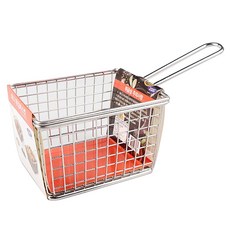 ZEUS Kitchenware 迷你方形油炸籃 中, 單一顏色, 1個