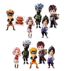 BANPRESTO 海外限定版火影忍者疾風傳世界收藏品公仔 11 款帶貼紙, 1套