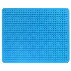 플라팜 큰 블럭 테이블 커버, 블루