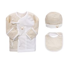 BabyBoom 孩童刺繡肚衣+帽子+圍兜