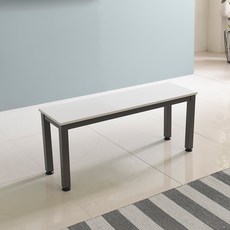 홈인홈 the 튼튼한 벤치 테이블 1200 x 300 mm, 상판 (화이트) + 다리 (그레이)